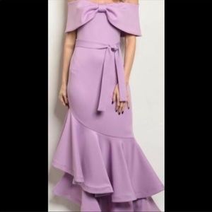 Off shoulder Midi dress